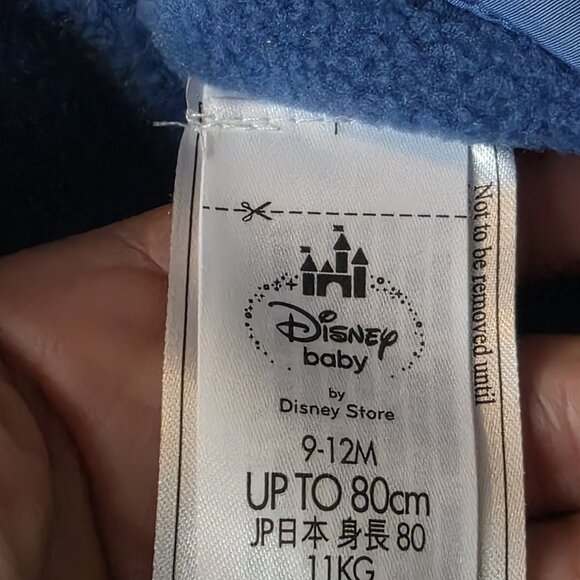 Disney Baby Mickey Mouse Blue winter One Piece Hooded Snow suite 9-12 Months Vtg - Picture 11 of 16